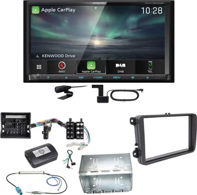 Produktbild von Kenwood DNX-7190DABS Android Auto Carplay DAB+ Einbauset für T6 Sharan 2 Beetle