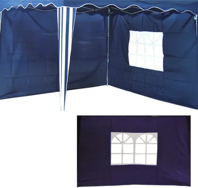 2er Set Seitenteile für Pavillon Blau