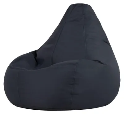 Produktbild von Bean Bag Bazaar Dalton Outdoor Gaming Sitzsack mit Füllung, Dunkelgrau