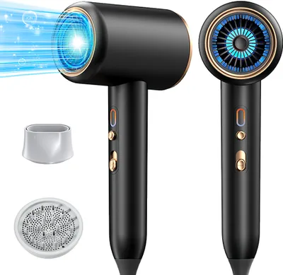 Produktbild von Sross Föhn,Fön,Haartrockner Ionen mit Diffusor & Konzentrator-Düse | 2400W Turbo-Ultra-Leise-Motor | 2 Heiz & 3 Geschwindigkeitsstufen | Hair Dryer