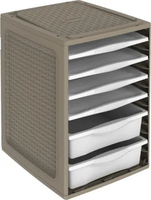 Produktbild von BAMA Kleideraufbewahrungsbox ORDINO, braun