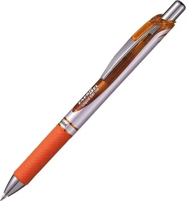 Obrázek produktu pro Pentel EnerGel Xm, Zasouvací gelové pero, Oranžová, Stříbrná, Oranžová, Plast, Guma, 0,35 mm, Kulatý