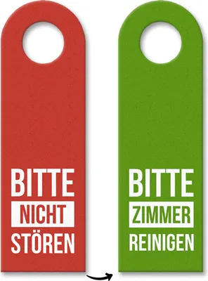 Produktbild von 10x Bitte nicht stören - Bitte Zimmer reinigen Türhänger Türanhänger Türschild