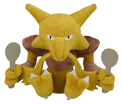 Zdjęcie produktu dla Pluszak Pokemon Simsala – pluszowa zabawka Alakazam o wysokości 13 cm
