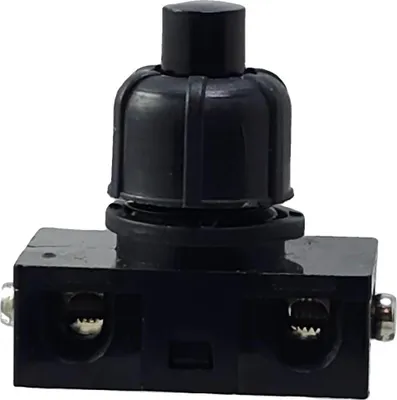 Produktbild von Druckschalter mit Schraubanschluss für Lampen 250V 2A Weiß oder Schwarz 1 Stück Schwarz
