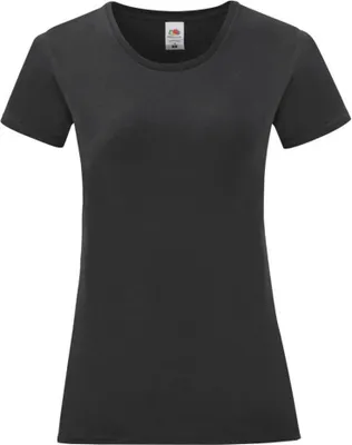 Produktbild von Fruit of the Loom - "Iconic" T-Shirt für Damen BC4799 (XL) (Schwarz)