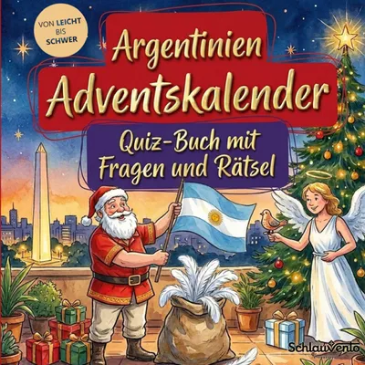 Produktbild von Argentinien-Adventskalender: Quiz-Buch mit Fragen und Rätsel