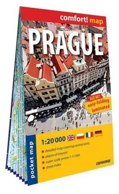 Image de Plan de ville de poche plastifié de Prague 1:20 000