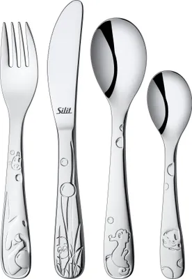 Produktbild von Silit Aquarama, Kleinkind-Besteck, Edelstahl, Edelstahl, Junge/Mädchen, 4 Stück(e)