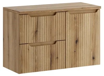 Produktbild von Möbelset 90 cm mit Arbeitsplatte und Schrank mit Wäschekorb