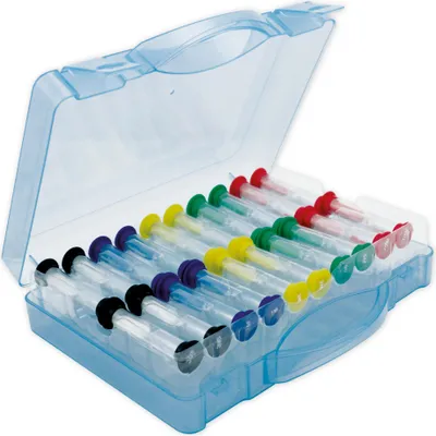 Produktbild von TimeTEX Sanduhren-Set 20-tlg., 9cm hoch, 2,5cm ø, in Koffer
