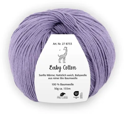 Produktbild von Pro Lana Baby Baumwolle COLOR & UNI (organic) 50g/155m Lauflänge, 100?% Baumwolle ( ), NS 3,0-3,5 uni 44