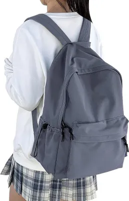 Image de Sac à dos d'école imperméable pour ordinateur portable 14 pouces, pour femmes et hommes