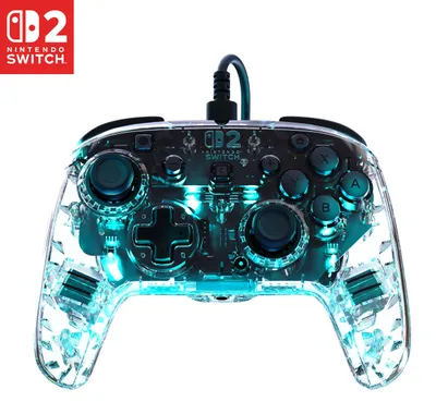 Immagine prodotto di Gamepad - Nintendo Switch 2 - Afterglow - RGB - Wired - Transparent - Turtle Beach