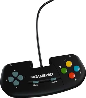 Produktbild von Retro Games THEGAMEPAD Ergonomisches schwarzes USB Gamepad für PC THEC64 Mini A500 Mini