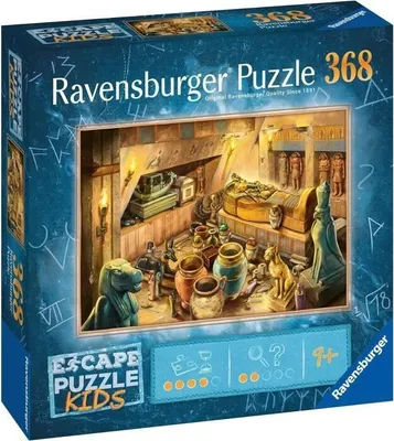 Obrázok produktu pre Puzzle, úniková hra pre deti, staroveký Egypt, 368 dielov, 70 x 50 cm, Ravensburger