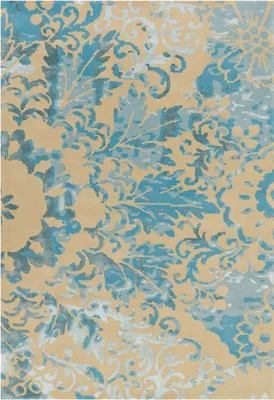 Produktbild von Satin AE 8061 Creme / Türkis 120cm x 180cm