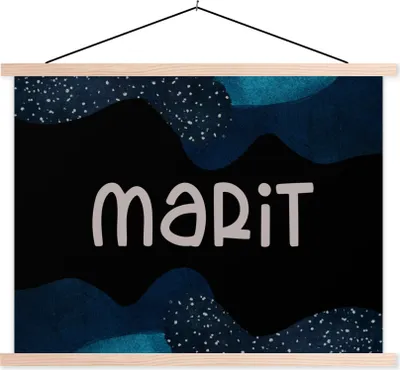 Produktbild von MuchoWow® Textilposter Marit - Pastell - Mädchen 40x30 cm mit holzfarbenen Rahmen - Bilder