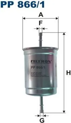 Produktbild von FILTRON KRAFTSTOFFFILTER Leitungsfilter PP 866/1