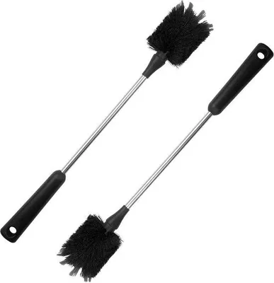 Produktbild von Famanu Flaschenbürsten Set - Lange Edelstahl Bürste für Babyflaschen, Sportflaschen und Gläser