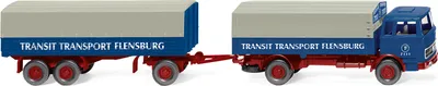 Produktbild von Wiking LKW MB 1620 PrHZ Transit Transport Flensburg 7111 043203