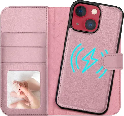 Immagine prodotto di custodia magnetica 2in1 per iPhone 13 protezione RFID, cover magnetica staccabile, compatibile con MagSafe, custodia antiurto con finestra fotografica