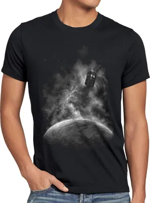 Produktbild von style3 Space Box T-Shirt Herren dr. doctor police box time tv, Größe:4XL