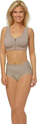 Produktbild von Magic Copper Zip Zap BH Gr. L Beige Sport Bustier Reißverschluss ohne Bügel