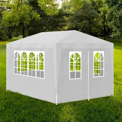Image de vidaXL Tente de réception 3x4 m blanche
