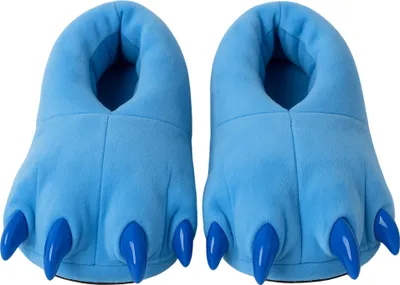 Produktbild von Weiche Kinderpantoffeln Paws Stitch 3D Blau mit Krallen 27-32