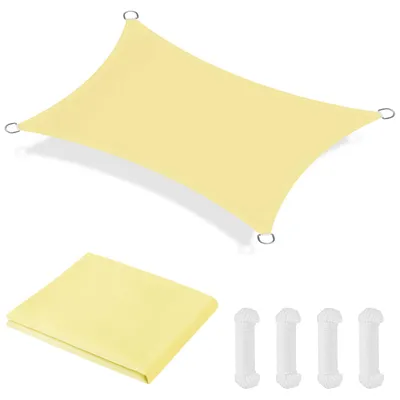 Imagen del producto de Vela rectangular para protección solar, impermeable, de 2 x 3 metros, con protección UV del 95%, ideal para jardín y terraza