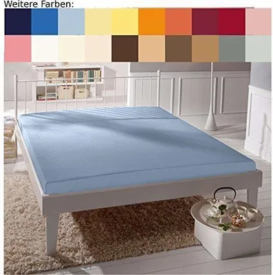 Produktbild von Bassetti Spannbettlaken  Farbe AQUA  Größe 140x200-160x220