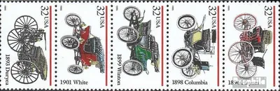 Produktbild von Briefmarken USA 1995 Mi 2679-2683 Fünferstreifen (kompl.Ausg.) postfrisch Automobile