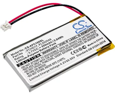 Obrázek produktu pro TECHTEK Baterie kompatibilní s [ACME] CarC, FlyCamOne 720p, FlyCamOne HD nahrazuje FCHD17, pro PL502548