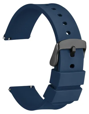 Immagine prodotto di Cinturino orologio silicone - Sgancio rapido - Nero - 14 a 24 mm