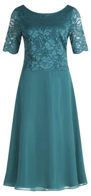 Produktbild von Vera Mont Midi Cocktailkleid Ausgestellt, Rundhals, Halbarm, 118 cm