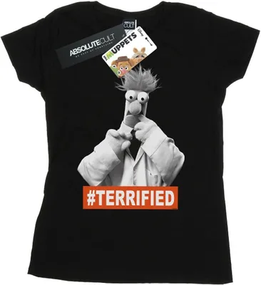 Produktbild von Disney - "The Muppets Beaker Terrified" T-Shirt für Damen BI35187 (XXL) (Schwarz)