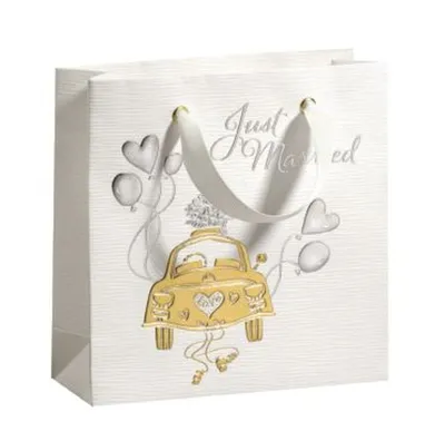 Produktbild von Geschenktüte "Wedding Car" | B15 x T5,5 x H15cm