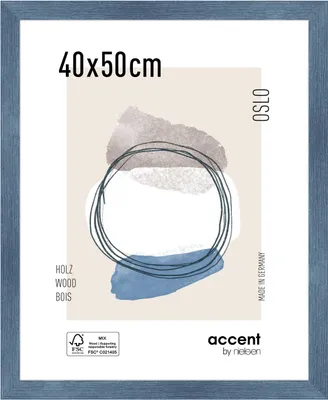 Produktbild von accent by nielsen Holz Bilderrahmen Oslo, 40x50 cm, Blau
