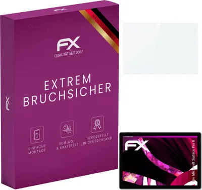 Produktbild von atFoliX 4061187423613, Laptop Bildschirmschutz, Transparent, Microsoft, Surface Pro 6, Glas, Kratzresistent