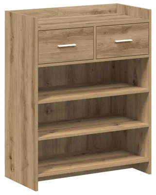 Obrázek produktu pro vidaXL Skříňka na boty, 73,5 x 36 x 92 cm, materiál: dřevotříska, barva: Artisan dub