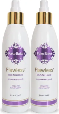 Imagen del producto de Sada de 2 aerosoles autobronceadores Fake Bake Flawless, con guante aplicador
