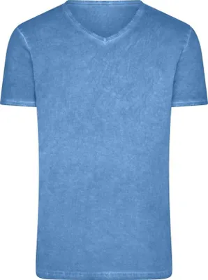 Produktbild von Trendiges T-Shirt mit V-Ausschnitt horizon-blue, Gr. XL