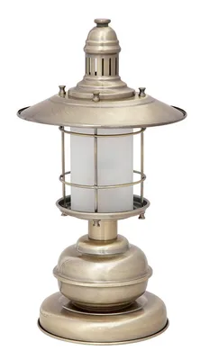 Image de Lampe de table rétro « Sudan » blanche et marron, 1xE27x60W, métal, dimensions : 42x22x22 cm, IP20, Rabalux