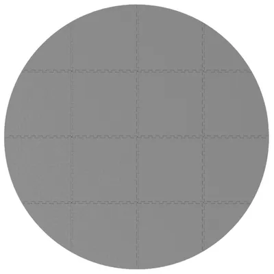 Immagine prodotto di vidaXL Tappetino protettivo per piscina, 16 pezzi, diametro 235 cm, rotondo, in schiuma EVA, colore grigio