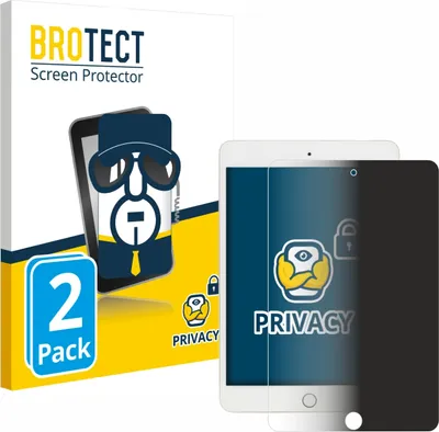 Produktbild von 2x BROTECT Sichtschutzfolie für Apple iPad Mini 5 2019 (5. Gen.) Anti-Spy Privacy Sichtschutz Blickschutz Folie Blaulicht-Schutz