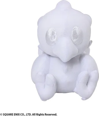 Productafbeelding van Square-Enix Final Fantasy, handtekening-pluche Chocobo, witte versie, 16 cm, SQE33831