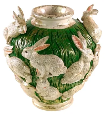 Produktbild von Werner Voß Vase mit Hasen (25,5cm)