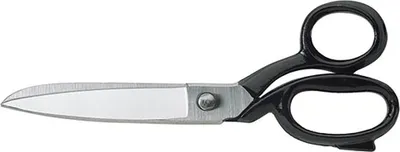 Produktbild von Robuste Ganzstahl-Arbeitsschere 200mm, schwarz, mit polierten Schneiden