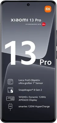 Produktbild von Xiaomi 13 Pro 5G 256 GB Dual-Sim Ceramic Black Jak nowy